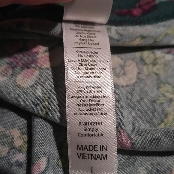 LuLaRoe Simply Comfortable Irma tunic size large - Picture 5 of 5